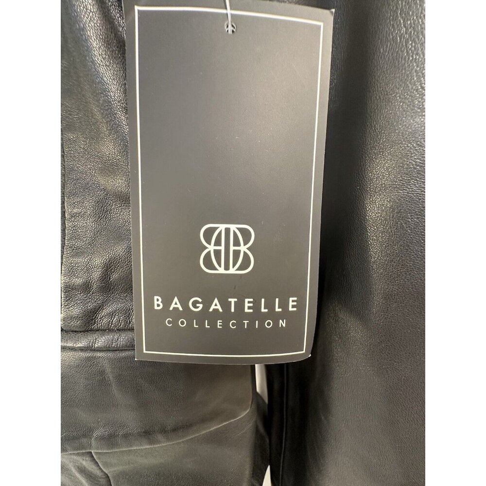 Bagatelle Size M 100% Leather Tailored Jacket Black TIMELESS, SOPHISTICATED!!🤩 - Picture 5 of 16